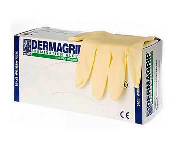 Перчатки медицинские смотровые латексные нестер неопудр Dermagrip XL (100 шт)  ВРП Азия Пасифик СДН БХД, Малайзия