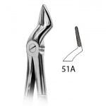Щипцы для удаления №51A (для корней зубов в/ч с узкими губками) Пакистан