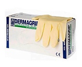 Перчатки медицинские смотровые латексные нестер неопудр Dermagrip M (100 шт) ВРП Азия Пасифик СДН БХД, Малайзия